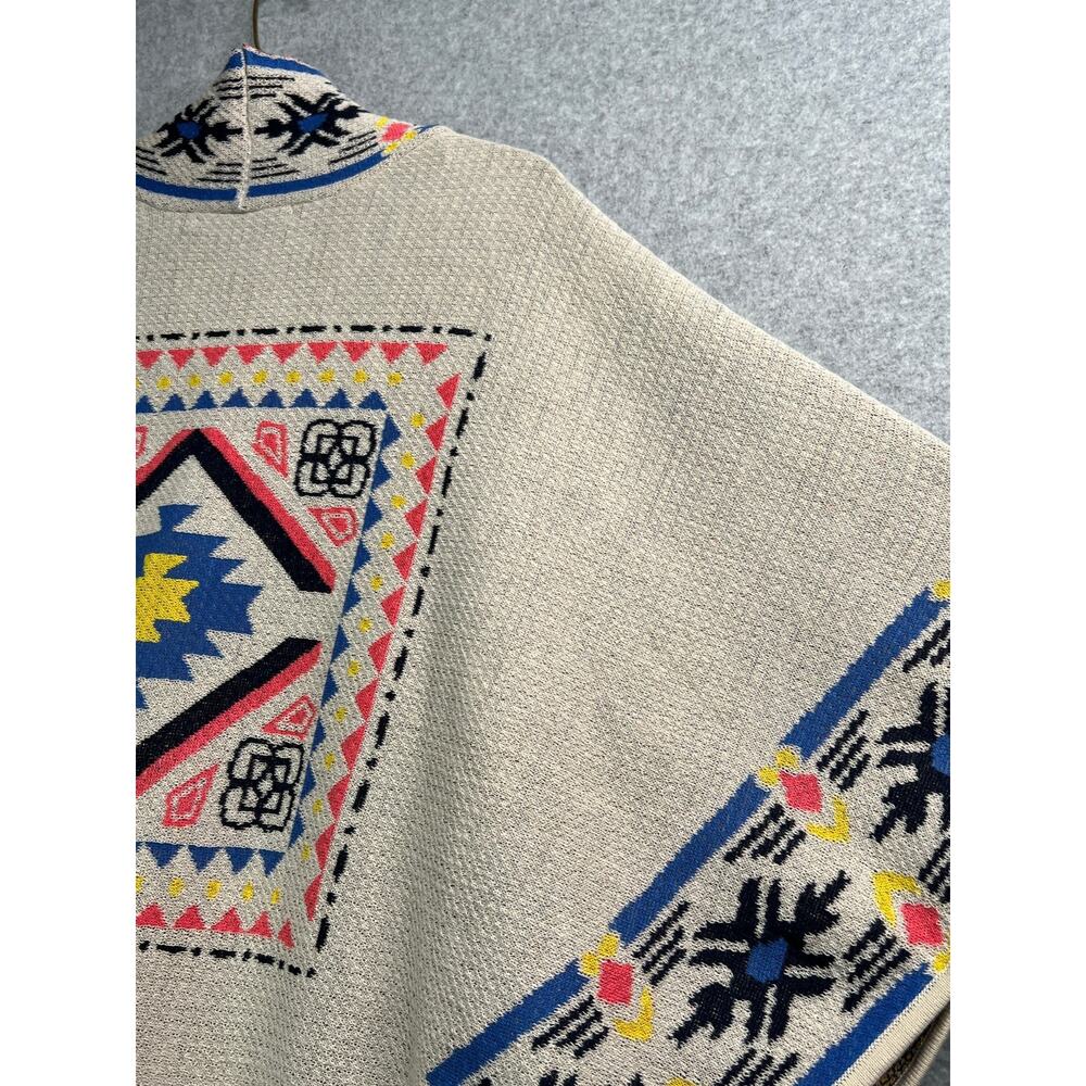 Flying Tomato Open Front Geometric Tribal Cardigan Sweater M/L - Picture 8 of 9